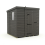 5x7 Pent Composite Shed Tanalised (Single Door, With Windows) 2