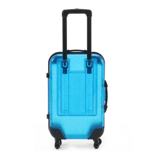 Kids Mini Rolling Luggage Toy Blue with Retractable Handle 1