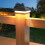 Solar Post Light Outdoor Column Lamp 3000K Warm White LED 1 7
