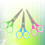 Student Scissors Stainless Steel 6 Pcs Assorted Colors 8