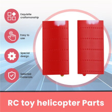 1Pair RC Toy Helicopter Upgrade C138 Side Wing Set for RC ERA C138 Bell 206 1:33 RC Toy Helicopter Parts Red