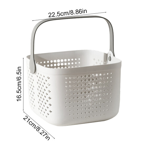 Karymi Handheld Bath Caddy with Drainage Holes 1
