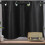 Topbathy Black Kitchen Curtains Short Window Door Curtain 3