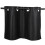 Topbathy Black Kitchen Curtains Short Window Door Curtain 4
