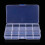 Plastic Organizer Box with Fixed Dividers 24-Grid Clear 5
