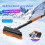 Car Snow Scraper with Squeegee and Brush 39in 2
