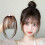 Real Human Hair Clip-in Bangs Wispy Dark Brown 3