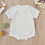 Baby Romper Grey Checkerboard Short Sleeve Crew Neck 6-12 6