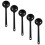 Porcelain Soup Spoon Black 5 Pieces 6