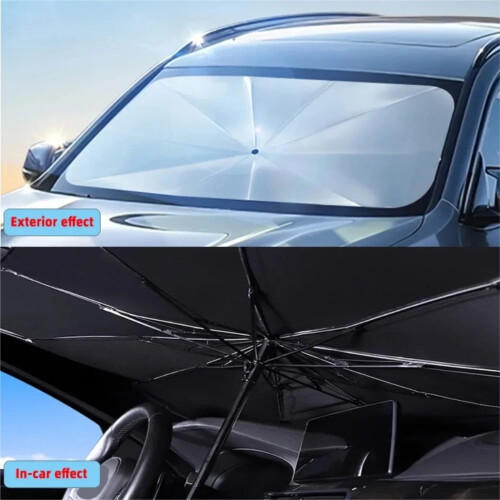 Car Sunshade Umbrella Retractable Folding UV Shield for 1