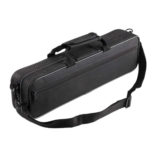 Flute Carrying Case with Adjustable Strap and Storage 1