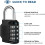 4-Digit Combination Padlock for Lockers and Storage (2 3