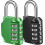 4-Digit Combination Padlock for Lockers and Storage (2 8