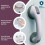 Shower Grab Bar Grey Heavy-Duty 12 Inch 2 Pack 2