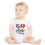 Short Sleeve Letter Print Romper Bodysuit White 6-9 Months 3