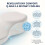 Cervical Pillow Ultra Soft Cloud-Like Ergonomic Contour Grey 6