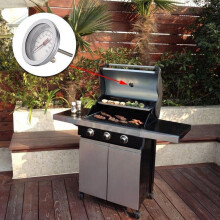 Steel BBQ Smoker Grill Thermometer Dual Probe 50-400F
