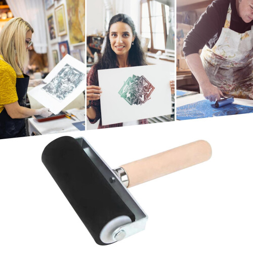 Hard Rubber Printing Roller for Lino Art Craft 2