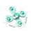 Suction Cup Spinning Top Toy for Toddlers Green 3