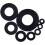 Nylon Flat Washers Black M2-M10 500 pcs 3
