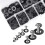 Nylon Flat Washers Black M2-M10 500 pcs 5