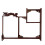 Wood Antique Display Rack Desktop Decor 1 Piece 4
