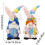 Easter Bunny Gnome Plush Doll Set with Rabbit Ears Hat and 3