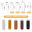 Iron Curved Hair Knitting Needles Set with Polyester Thread 2