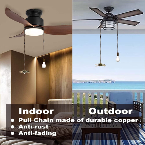 Ceiling Fan Pull Chain Extension Bronze 2 Pcs 1