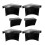 Pool Table Pocket Liners Black 6 Pieces 2