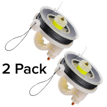 Trip Wire Reusable Reel (2 Pack) - Early Warning Perimeter Defense for All Devices 85FT Easy Wind Reel