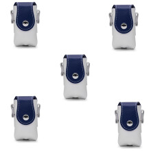 Bolsa de  Azul+Blanca, Bolsa Protectora de   Portátil, Bolsa de Caja de Pelotas de Cuero PU
