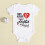 Short Sleeve Letter Print Romper Bodysuit White 6-9 Months 5