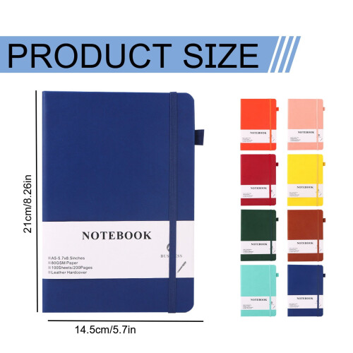 A5 Lined Journal Notebook Hardcover 200 Pages 100 GSM 2