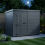 8x5 Pent Composite Shed Tanalised (Single Door, No Windows) 3