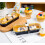 Mini Cake Pans with Lids and Spoons Black Gold Rectangular 2