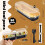 Mini Cake Pans with Lids and Spoons Black Gold Rectangular 3