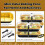 Mini Cake Pans with Lids and Spoons Black Gold Rectangular 5