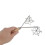 6 Pcs Rosette Iron Mold Set with Double Headed Handle Bunuelos Molds,Timbale Cookie Mold Tool for Waffles Cakes Biscuit 8