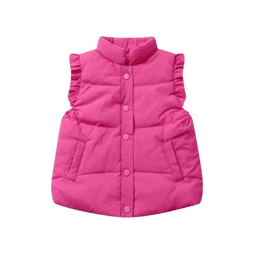 Kids Thermal Sleeveless Vest Zip Front Polyester 3-12Y 1