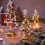 Pre-lit Mini Christmas Tree LED Glass 19cm Tabletop 8