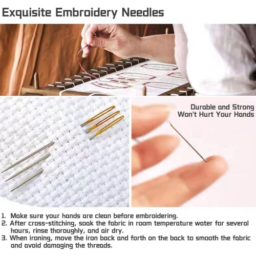 Embroidery Kit for Beginners Stamped Counted Cross Stitch 2