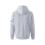 Men's Hooded Sweatshirt Solid Grey XXL 6