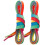 Hockey Flat Shoelaces Polyester Rainbow Gradient 6