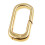 HOMYL Lobster Clasp Solid Gold Oval Snap Connector for 4