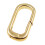 HOMYL Lobster Clasp Solid Gold Oval Snap Connector for 3