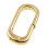HOMYL Lobster Clasp Solid Gold Oval Snap Connector for 5