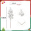 Christmas Glitter Berry Stems Silver 20 pcs 2
