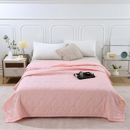 Cooling Blanket Washed Cotton 150x200cm Pink 1