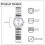 Women's Stainless Steel Elastic Strap Analog Quartz Watch 2